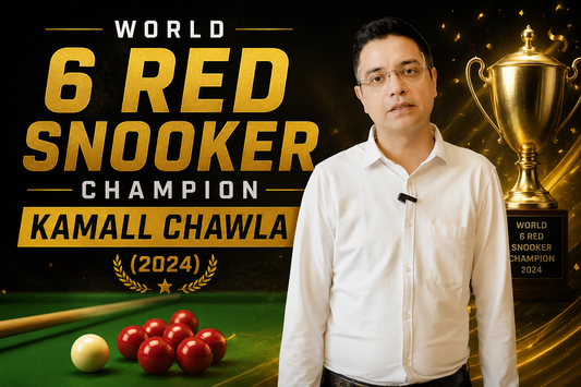 World 6 red snooker champion Kamall Chawla (2024)