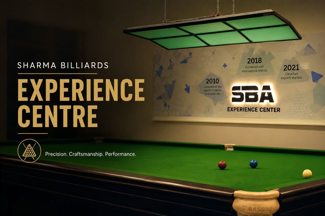 Inside the Sharma Billiards Accessories Experience Centre