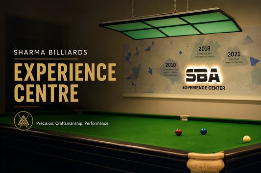 Inside the Sharma Billiards Accessories Experience Centre