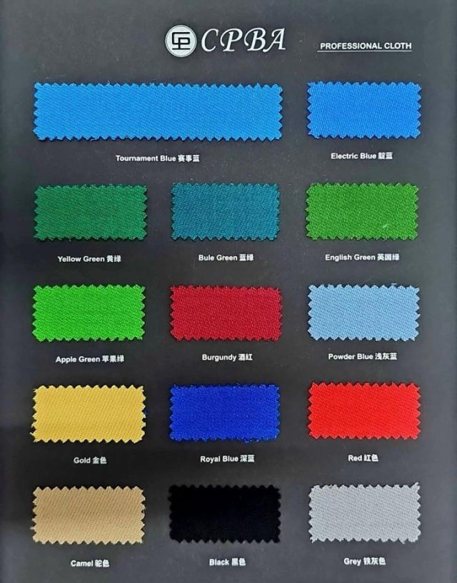 CPBA Competition series pool cloth - Image 6